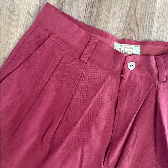 Tommy Bahama • 100% Silk Long Line High Waisted Shorts - Picture 4 of 8